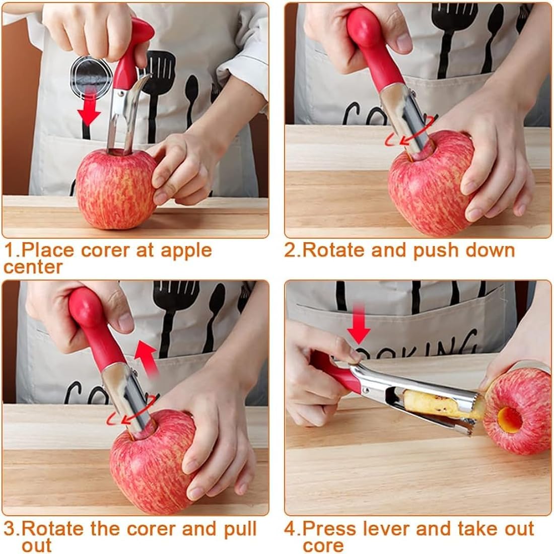 AIHANCH Automatic Potato Peeler Electric Peeler for Potatoes and Fruit [1 Adapter 2 Extra Blades] - Electric Apple Peeler Fruit Peeler Stainless Steel Kitchen Peeling Tool with Apple Corer