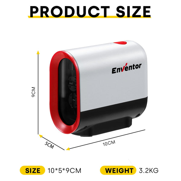 Enventor Rechargeable Laser Level, 25M 2200mAh Li-ion Battery Green Laser Level Self Leveling with Pulse Mode, 7 Hours Working Time, 360° Magnetic Base, Switchable Horizontal/Vertical/Cross line