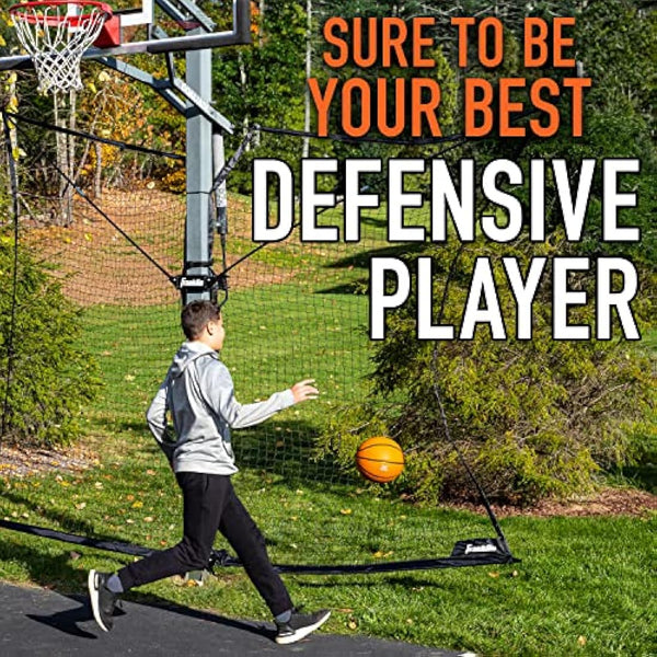 Franklin Sports Defender Net Pro – 10ft. x 8ft. Rebounder – Easily Fold and Quick Install – Defensive Net System