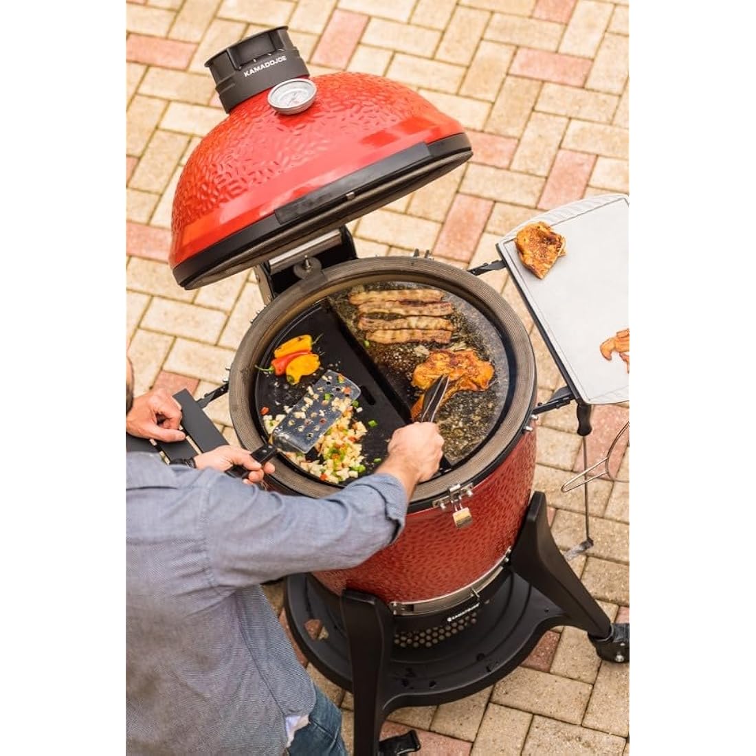Kamado Joe Big Joe Grill Accessory, Soapstone Cooking Surface, (BJ-HCGSSTONE)