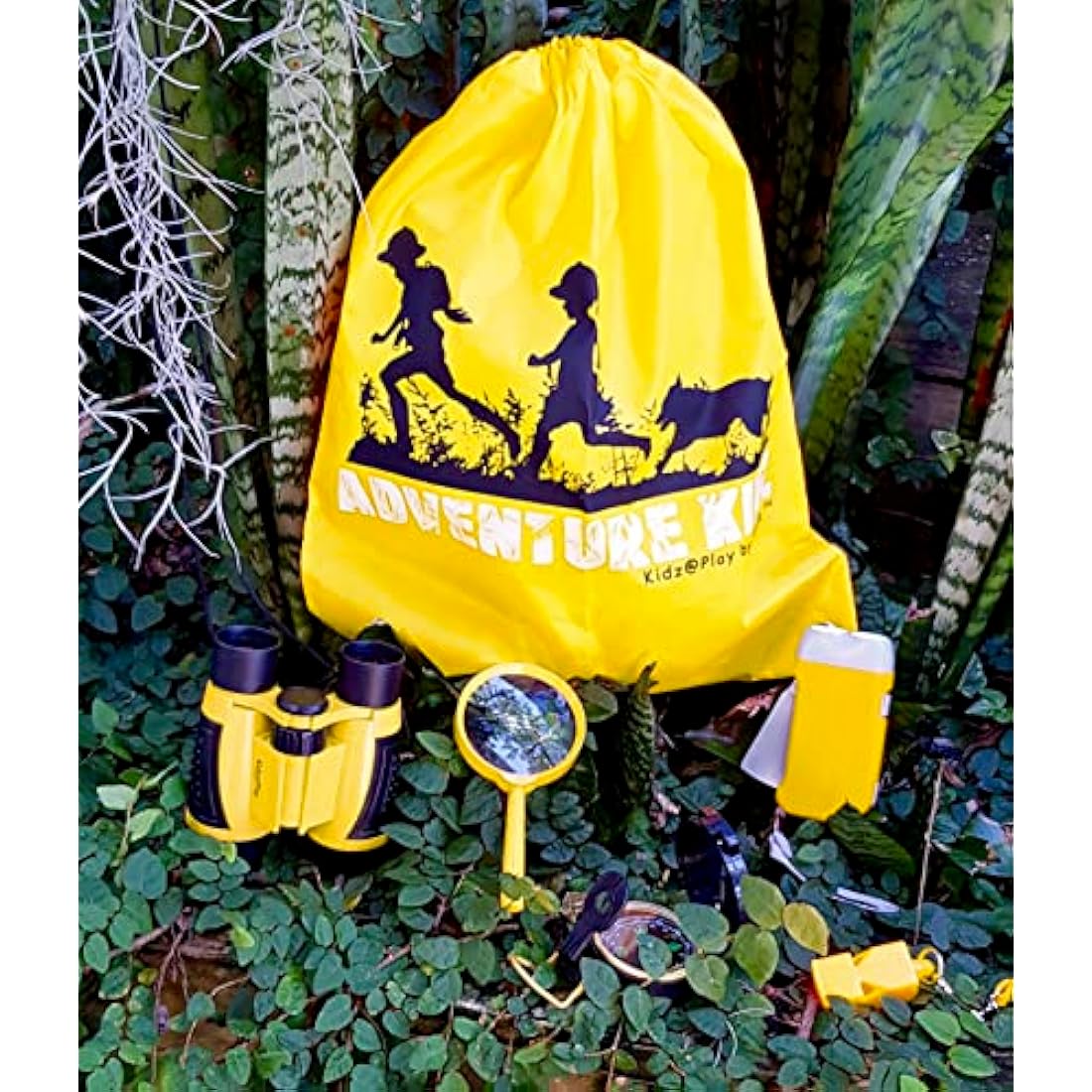 Adventure Kidz Outdoor Exploration Kit, Children’s Binoculars, Flashlight, Compass, Fox Whistle, Magnifying Glass, Backpack. Great Gift Set for Educational, Pretend Play, Ages 3-9 Boys Girls