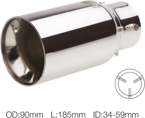 Simoni Racing TRX/89 Inclined Round Universal Exhaust Tip