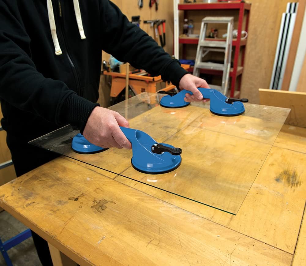 Silverline Double Suction Pad 70kg (675088), Blue