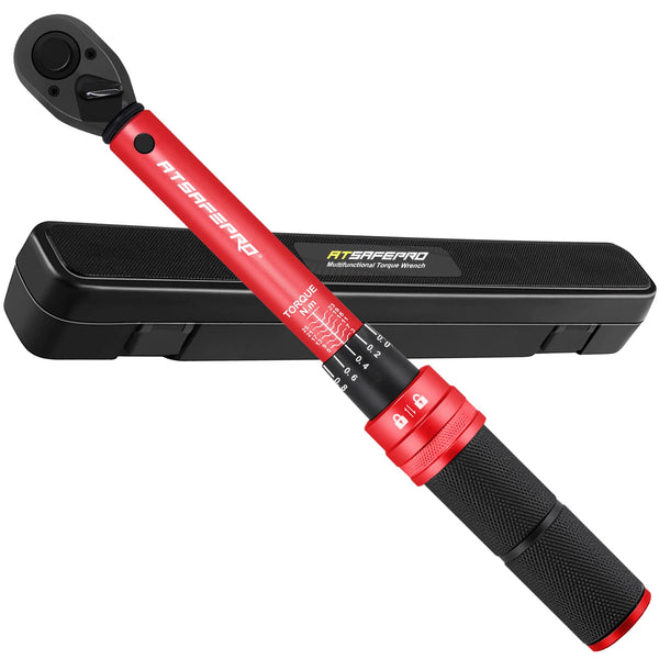 ATsafepro Torque Wrench 3/4 Inch, 100-600 Nm Torque Wrenchs, ±3% Error Accuracy with 48 Teeth Dual-Direction Adjustable for Repair of Car, Truck, Tractor
