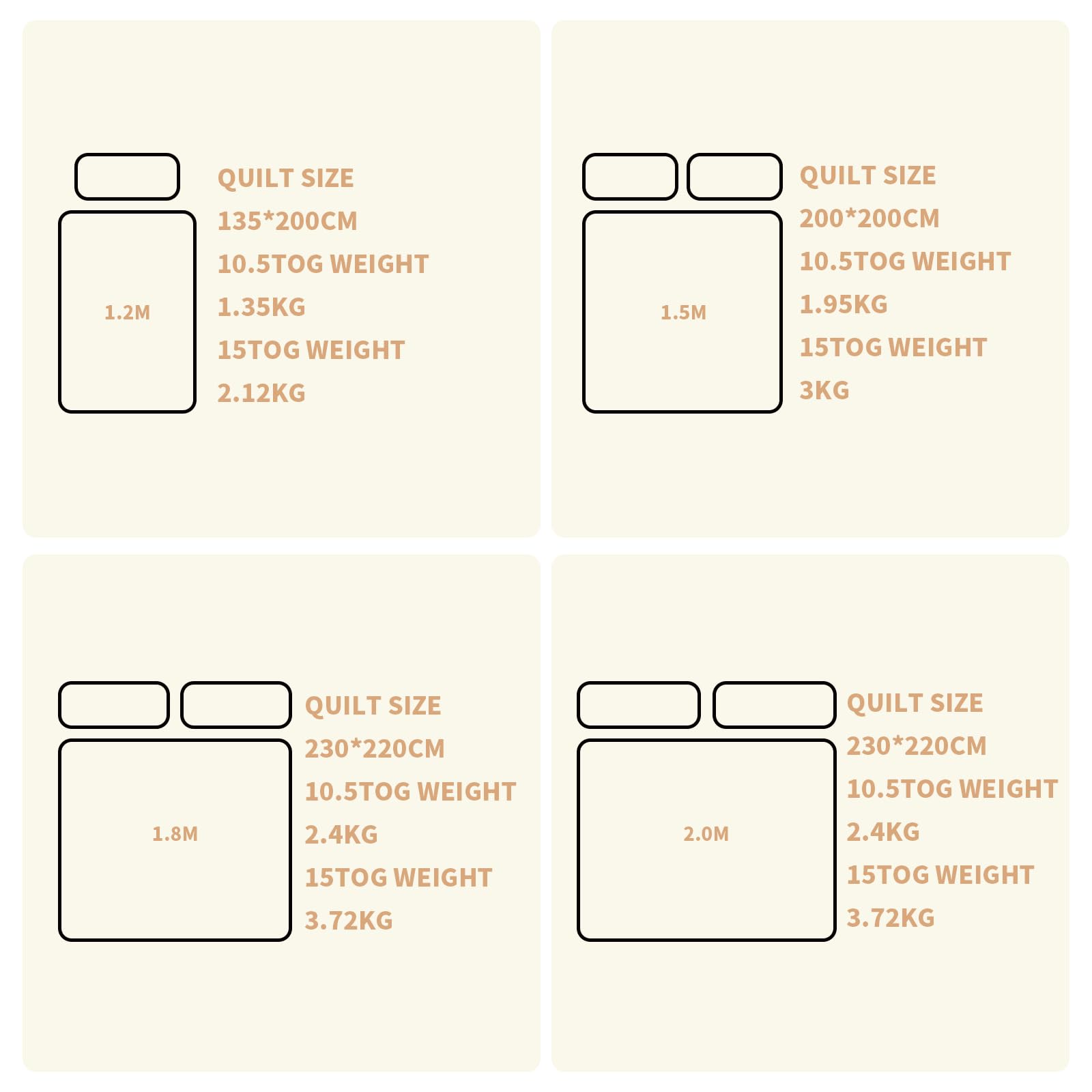 Good Nite King Size Duvet 15 Tog Duvet for Spring Autumn Winter Quilt Polyester Hollowfibre with Corner Ties (King 230220cm)