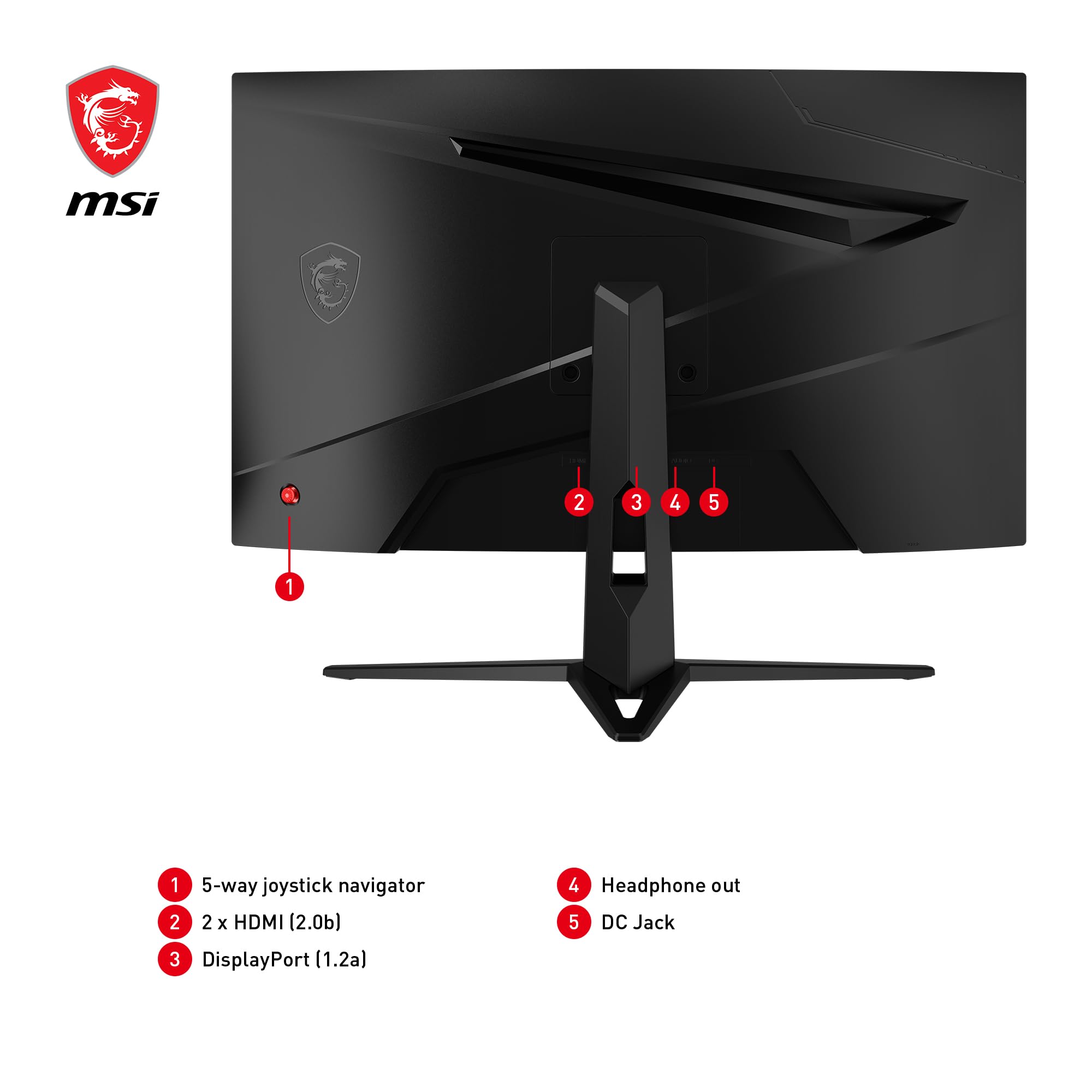MSI G274F 27 Inch FHD Gaming Monitor - 1920 x 1080 Rapid IPS Panel, 180 Hz / 1ms, 134% sRGB Colour Gamut / G-SYNC Compatible- DP 1.2a, HDMI2.0 CEC