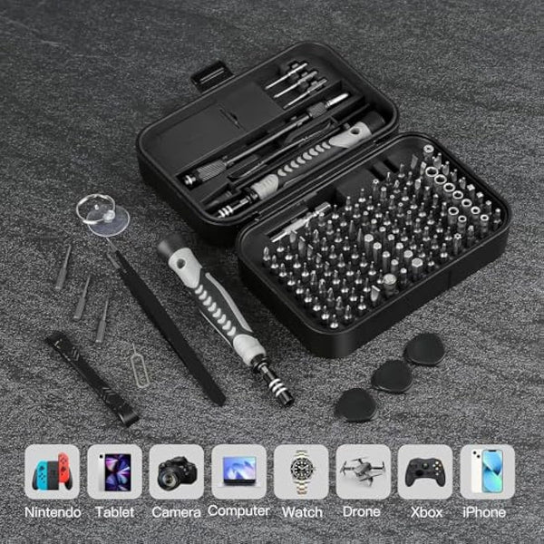 130 in 1 Precision Mechanic Screwdriver Set DIY Repair Tool Set Precision Screwdriver Set Electrician for iPhone Laptop Toy Watches Camera Glasses