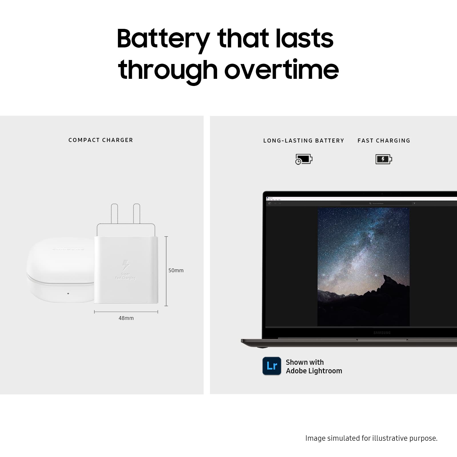 Samsung Galaxy Book3 Pro Wi-Fi Laptop, 14 Inch, 13th gen Intel Core i5 Processor, 8GB RAM, 256GB Storage, Graphite - Official