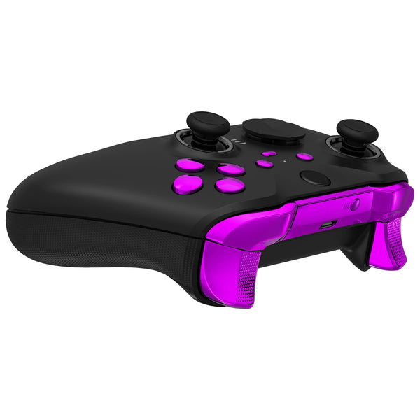 eXtremeRate Chameleon Purple Blue Buttons for Xbox One Elite Series 2 Controller, LB RB LT RT Bumpers Triggers ABXY Start Back Sync Profile Switch Keys for Xbox Elite Series 2 Core Controller