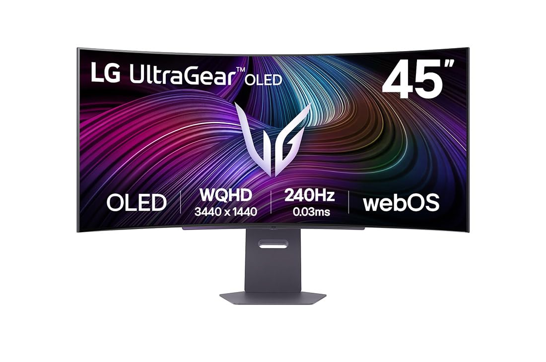 LG UltraGear OLED Gaming Monitor 32GS95UV-B, 32 inch UHD 4K, Dual mode 4K: 240Hz / FHD: 480Hz, 0.03ms Response Time, NVIDIA G-Sync & AMD FreeSync Premium Pro, 7W Stereo speakers, DisplayPort, HDMI 2.1