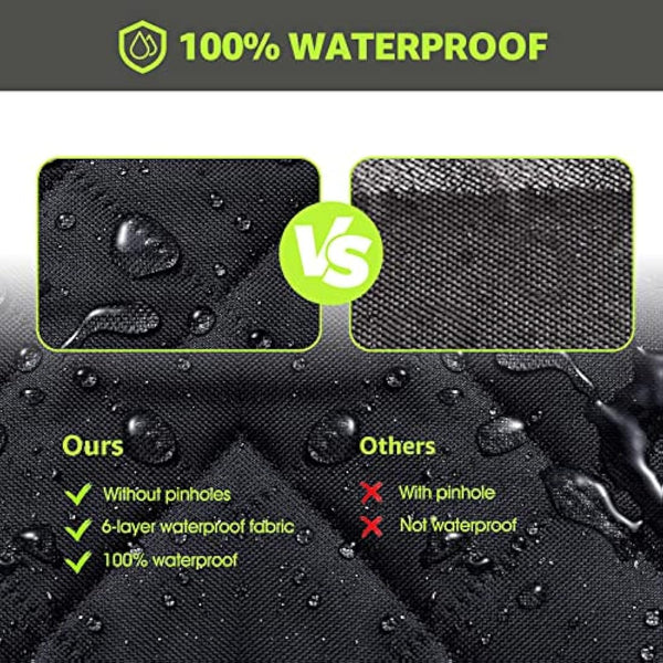 nzonpet Dog Back Seat Covers for Trucks, 100% Waterproof with Big Mesh Window, XL Nonslip Scratchproof Dog Truck Hammock, Heavy Duty Seat Covers for Full Sized Pickup Trucks F150- Green