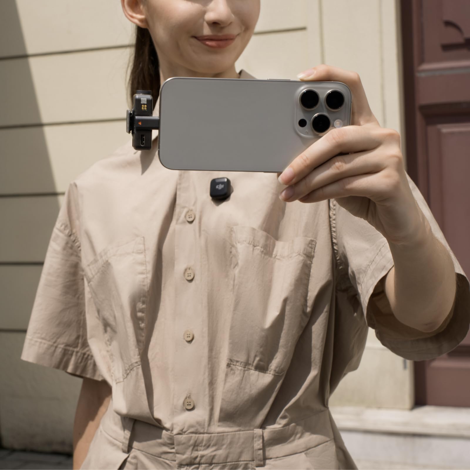 DJI Mic Mini (2 TX + 1 RX + Charging Case), Wireless Lavalier Microphone, Detail-Rich Audio, 48h Use, Noise Cancelling, Automatic Limiting, Bluetooth Microphone for Camera/iPhone/Android, Vlog