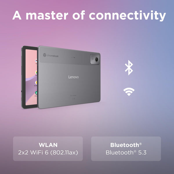 Lenovo IdeaPad Duet 3 Chromebook 10.95 Inch 2K Tablet (Qualcomm Snapdragon 7c Gen 2, Octa-core 2.55GHz, 4GB RAM, 128GB eMMC 5.1, ChromeOS) - Misty Blue