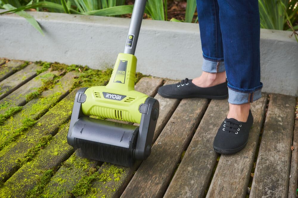 Ryobi RY18PCA-0 18V ONE+ Patio Cleaner with Wire Brush (Bare Tool), Hyper Green