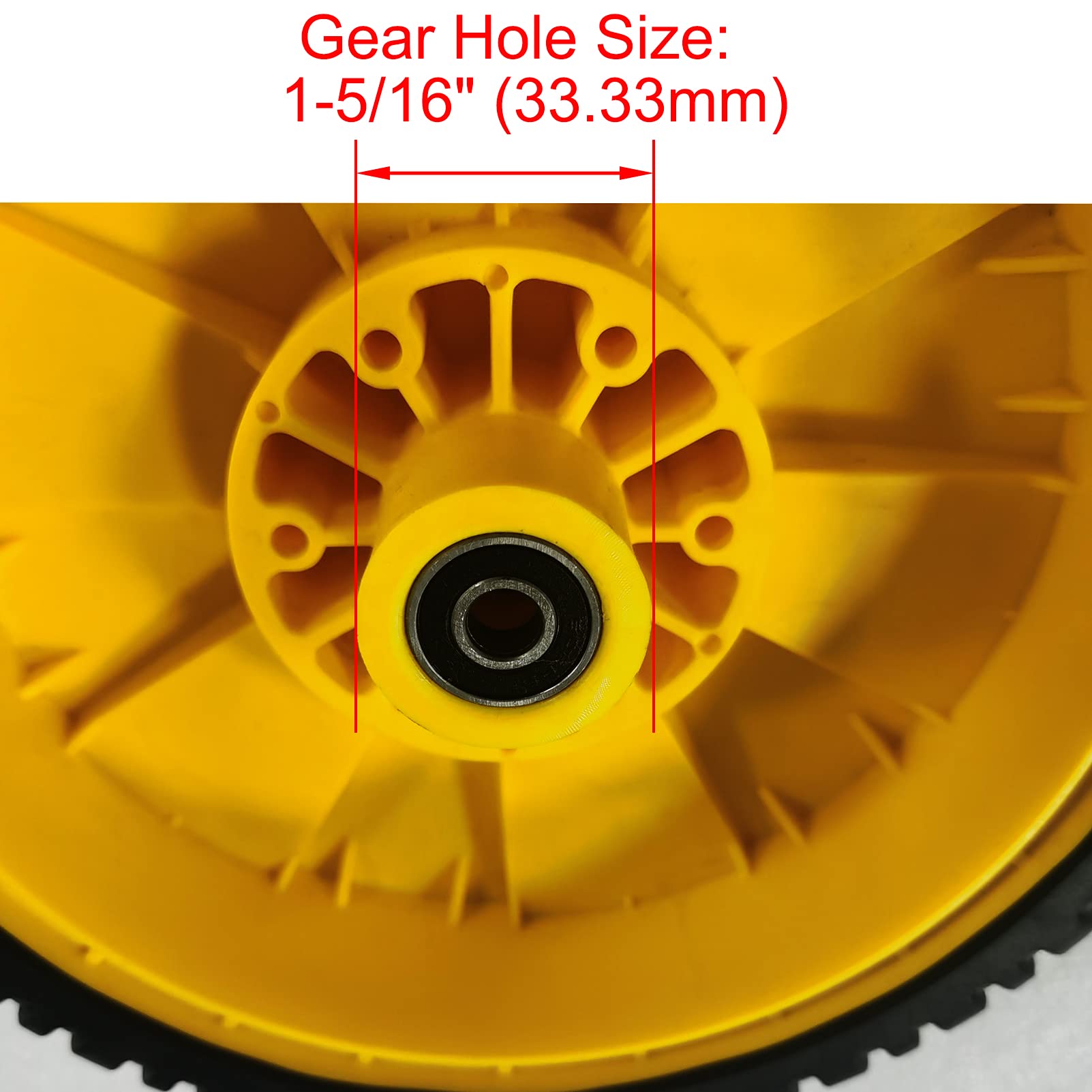 2 Pack Lawn Mower Wheel for Oregon 72-115 AM115138 GY20630 for John Deere 14PB 14SB 14SE 14PT 14ST JA65 JX75 JE75