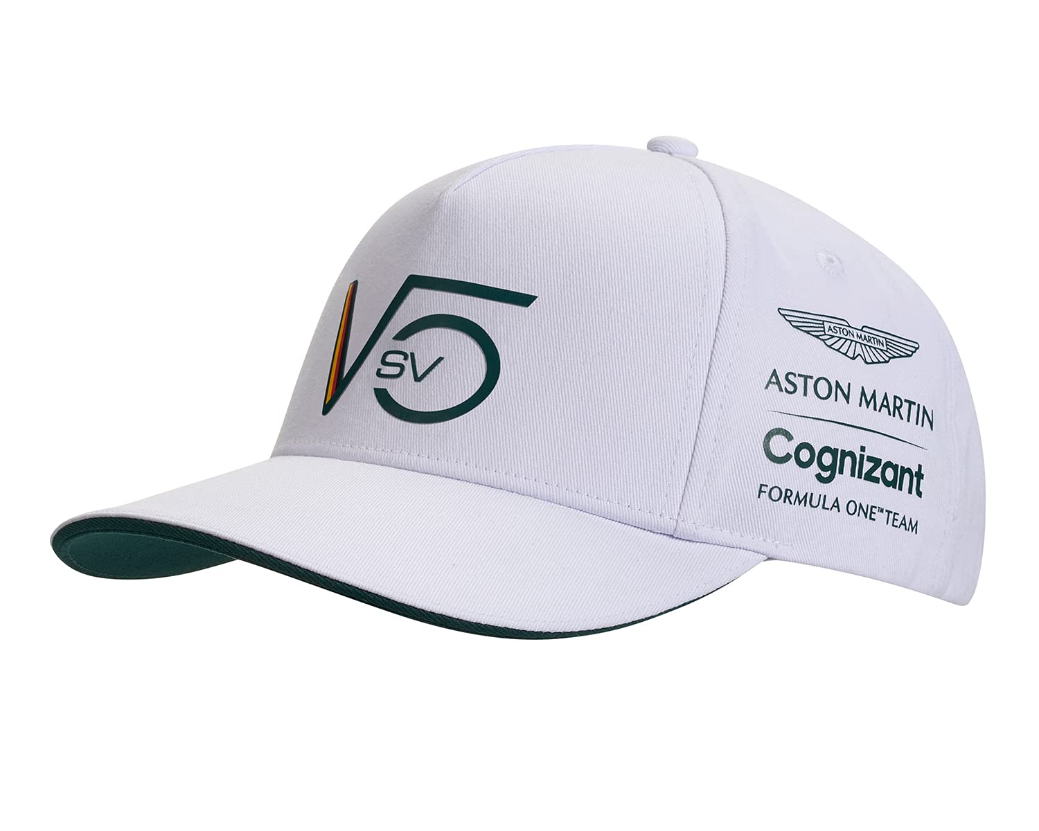 Aston Martin Cognizant F1 Official Sebastian Vettel White Unisex Cap AMC21HEA39
