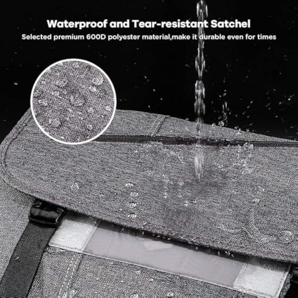 OIWAS Messenger Bags for Men Waterproof Satchel Shoulder Crossbody Man Bag Fits up to 15.6 Inch Laptop for School,Travel,Work