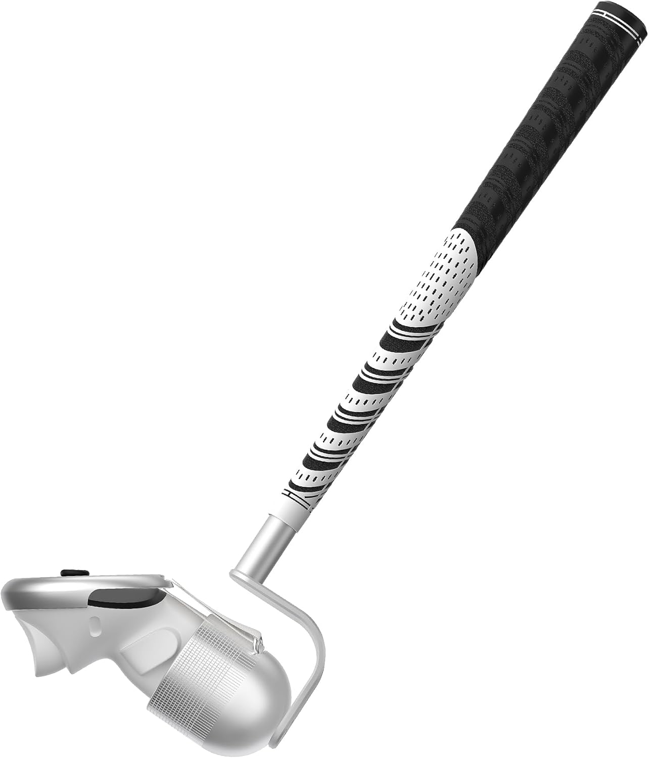 BRICOK VR Golf Club Compatible with Meta Quest 3/Meta Quest 3S, 90 Degree Unblock Signal Aluminum Attachment with 1:1 Molded Controller Cup, Right