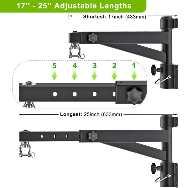 Kipika Heavy Bag Wall Mount - Rotatable Heavy-Duty Boxing Bag Bracket for Home Gym Indoor Use, Adjustable Length for Kickboxing, Muay Thai, and Speed