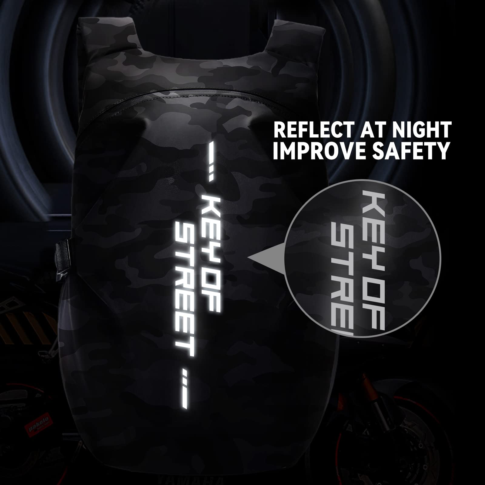 HYC00 Motorcycle Backpacks for Men Women Waterproof Motorbike Helmet Bag,Motorcycle Accessories,Motorcycle Helmet Backpack,Laptop Rucksack Travel Backpacks School Bags Hiking Treeking Rucksack Daypack