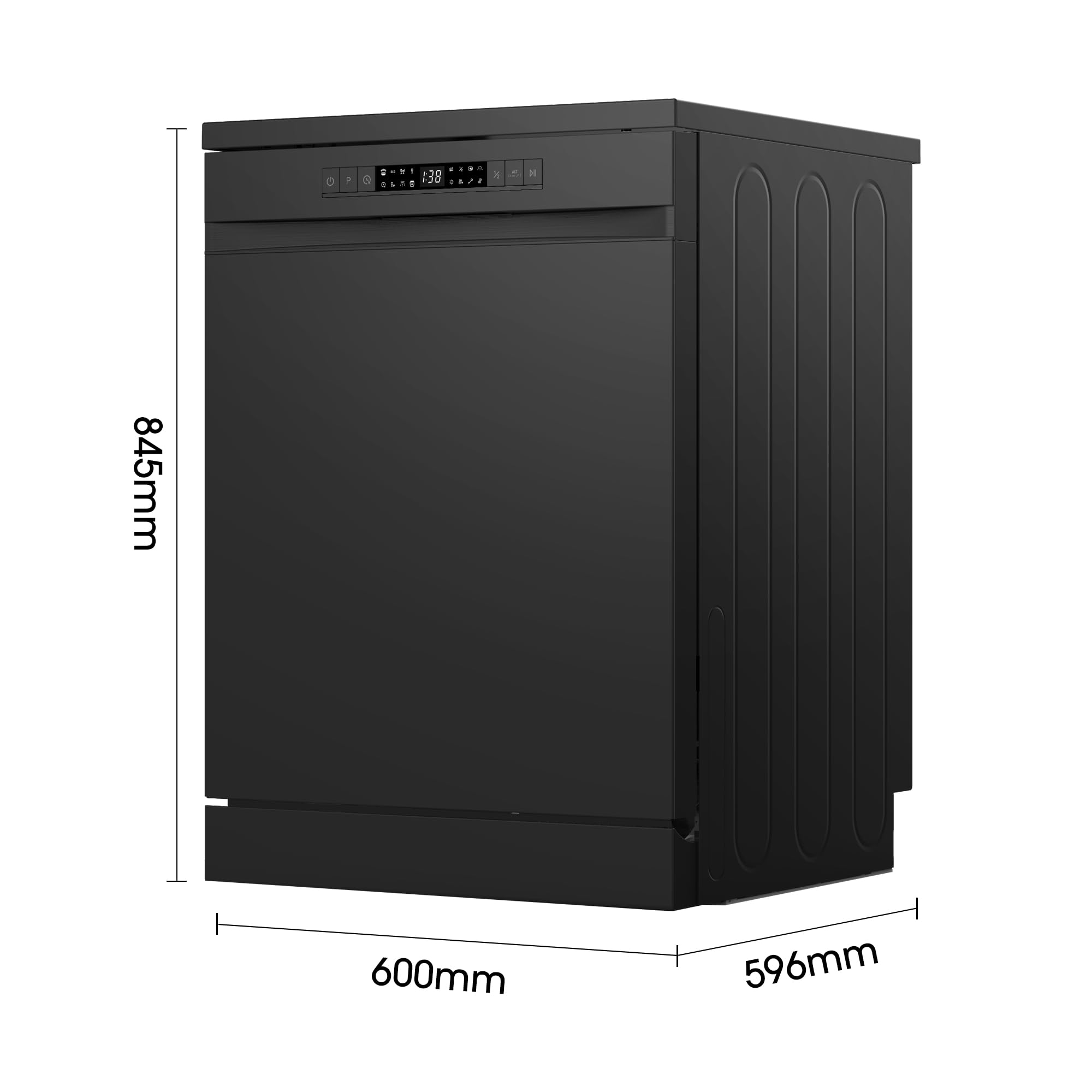 Hisense HS622E90WUK Freestanding Standard Dishwasher 85cm High - E Rated, White, 24 x 23 x 33 inches (L x W x H) [Energy Class E]