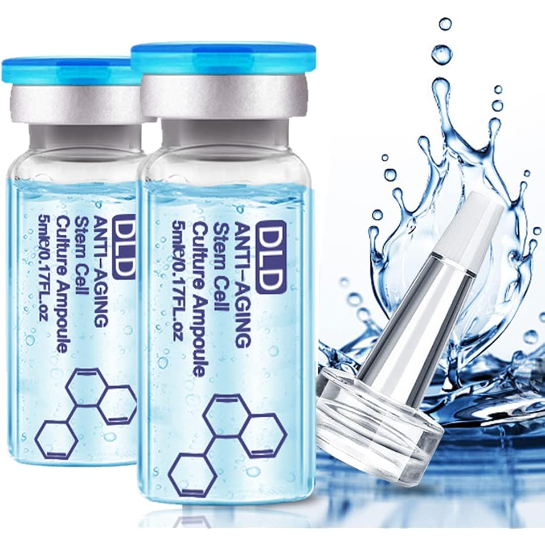 Hyaluronic Acid Serum Anti-Aging Serum Ampoule Set for Micro-needling Skin Spa Treatment - 10 Bottles Starter Kit