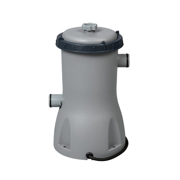 Bestway Steel Pro | Max Round Frame Swimming Pool with Filter Pump, Above Ground Frame Pools, Grey, 15ft