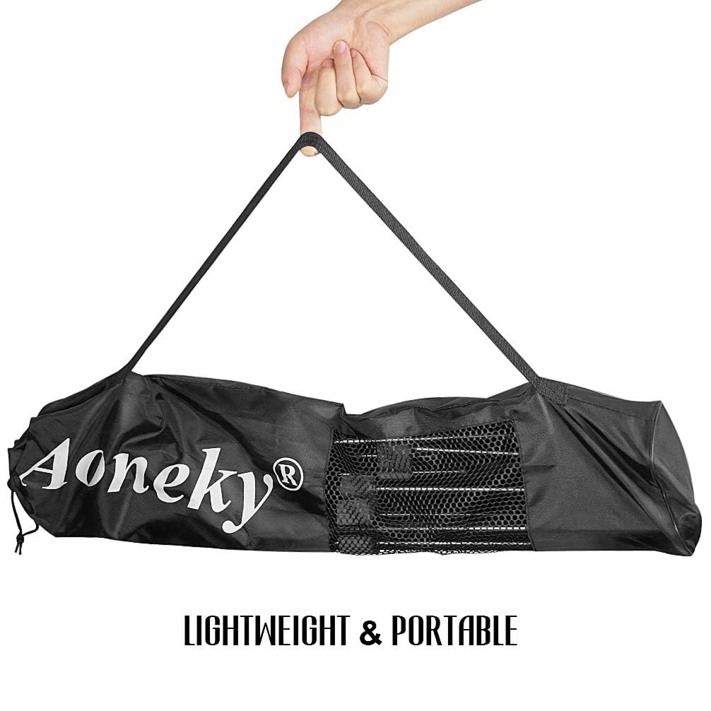 Aoneky 10ft/ 18ft Mini Tennis Net Set, Metal Frame Stand and Strong Nylon Net - 6 Feet Portable PikckleBall Paddle Tennis Badminton Net for Garden