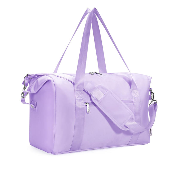 Narwey for Ryanair Cabin Bag 40x20x25 Underseat Ryan Air Bag Foladble Travel Duffel Hospital Carry on Hand Luggage Holdall Weekend Overnight Bag for Women and Men 20L (Beige with Green Straps)