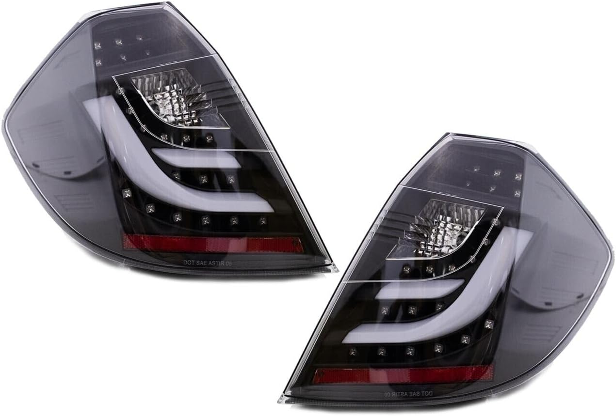 GAZOZ PERFORMANCE LED Tail Light Lamp Clear/Black For 2009 2010~2011~2012~2013 Fit Jazz