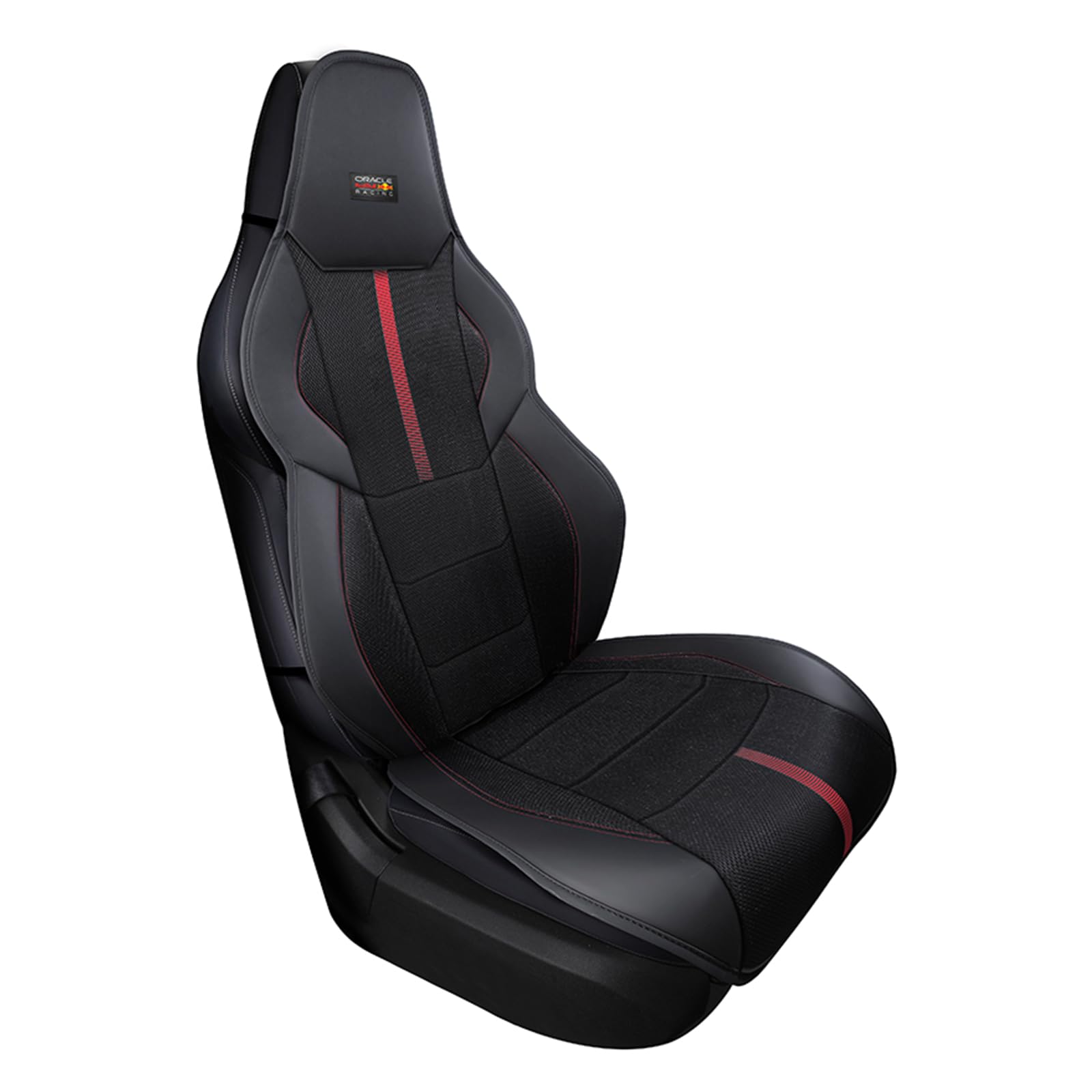 Xtremeauto Red Bull Racing Car Seat Cover – Universal Fit Seat Cover with Non-Slip Base & Elastic Strap, Red Power Bar Design, Cars, Office & Gaming Chairs (PowerBar Edition)