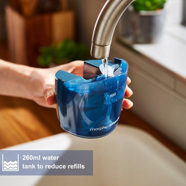 Morphy Richards Express Handheld Garment Steamer, Dual Steam Eco & Turbo, 35s Heat Up, No Ironing Board Needed, Kills Bacteria and Odours, Lint Brush