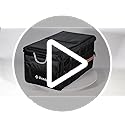 Knodel Car Boot Organiser, Heavy Duty Car Boot Storage with Foldable Cover, Collapsible Car Boot Tidy, Non-Slip Tidy Boot Bag for All Vehicles (Medium, Black)