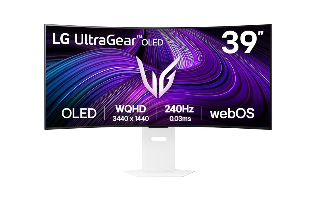 LG UltraGear OLED Gaming Monitor 32GS95UV-B, 32 inch UHD 4K, Dual mode 4K: 240Hz / FHD: 480Hz, 0.03ms Response Time, NVIDIA G-Sync & AMD FreeSync Premium Pro, 7W Stereo speakers, DisplayPort, HDMI 2.1