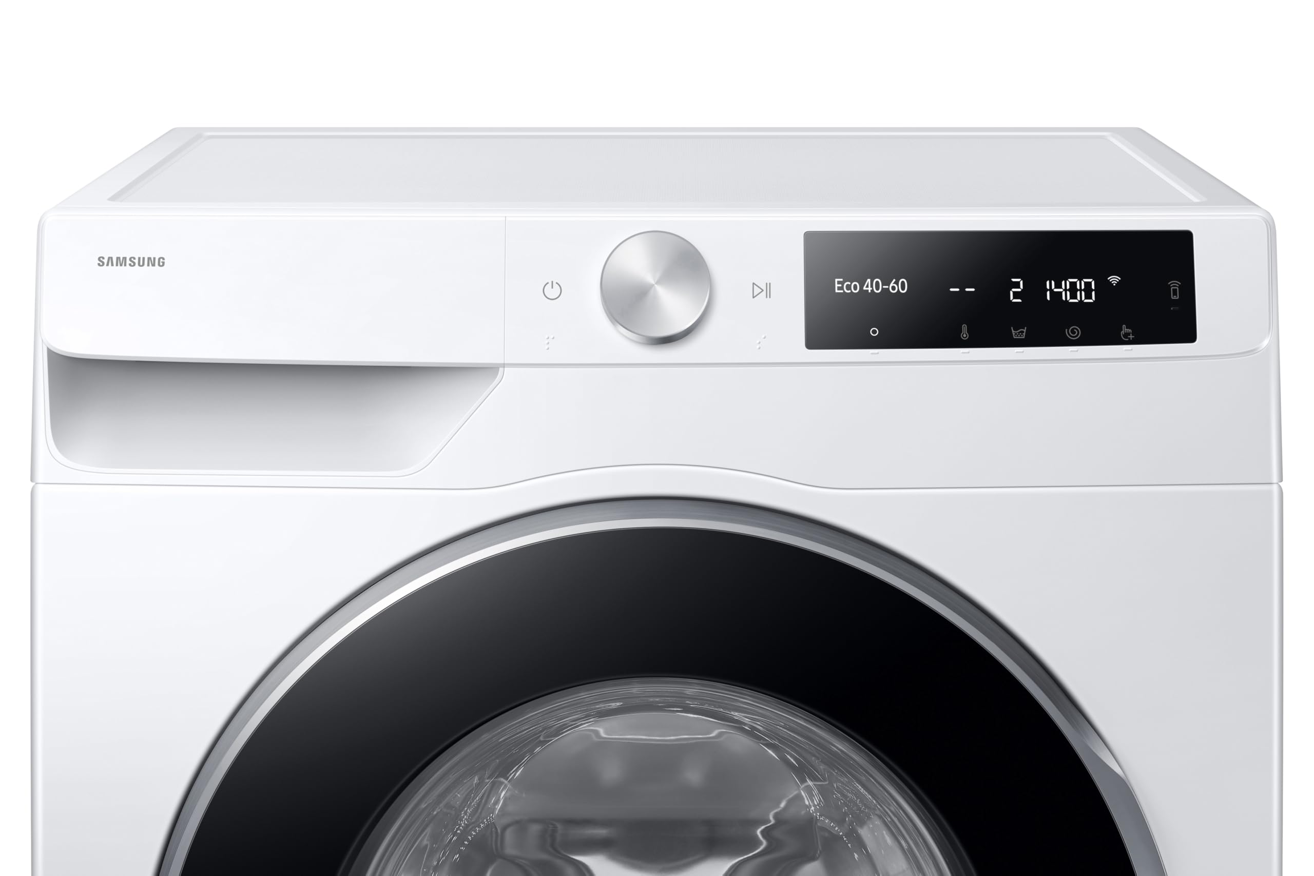 Samsung Series 6 AI Energy Washing Machine, 9kg, 1400rpm, White, WW90DG6U25LEU1