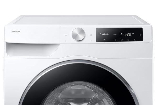 Samsung Series 6 AI Energy Washing Machine, 9kg, 1400rpm, White, WW90DG6U25LEU1