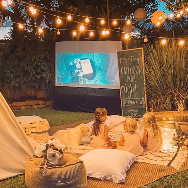 SUWIN 150FT Garden Light Main Powered, G40 LED Festoon Lights Outdoor, IP45 Waterproof String Lights with 75+2 Globe Bulbs, Outside Lights for Cafe,Party,Patio