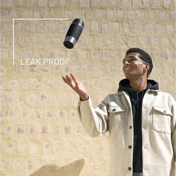 Tefal Travel Mug Classic Black, Comfort Screw Lid, Quick Press, Soft-Touch Sleeve, Travel-Ready, Reusable, 100% Leak-Proof, Keeps Drinks Cold (8 hrs) and Hot (4 hrs), 360° Drinking, N2020210