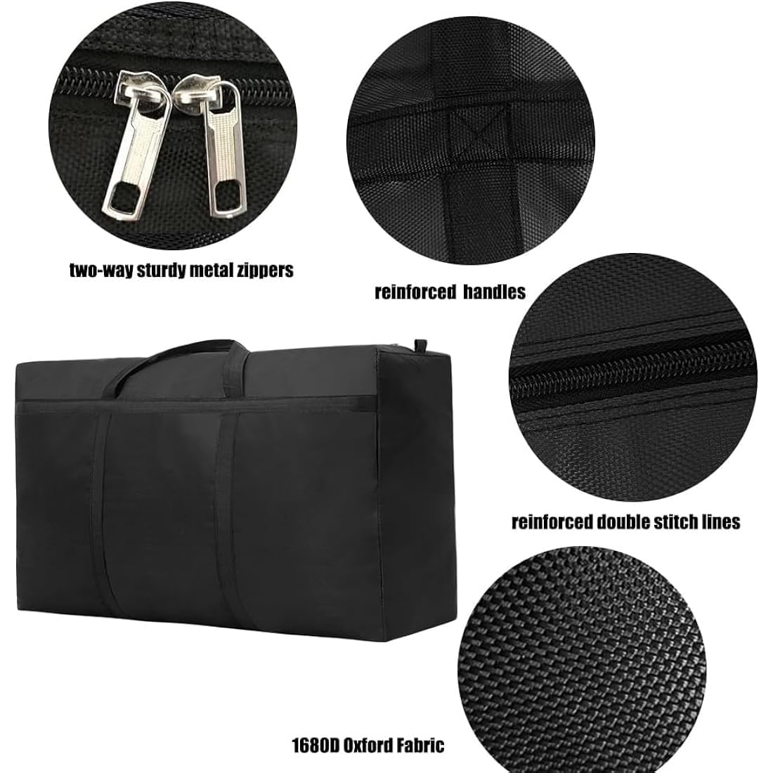 4 Pack 150L Large Moving Boxes Heavy Duty, Extra Large Storage Bags for Clothes,Strong Packing Boxes for Moving House,Duvet,Bedding,Underbed,Blankets