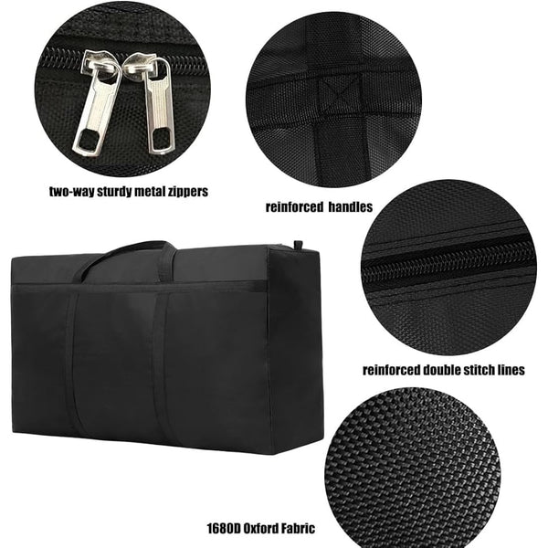 4 Pack 150L Large Moving Boxes Heavy Duty, Extra Large Storage Bags for Clothes,Strong Packing Boxes for Moving House,Duvet,Bedding,Underbed,Blankets