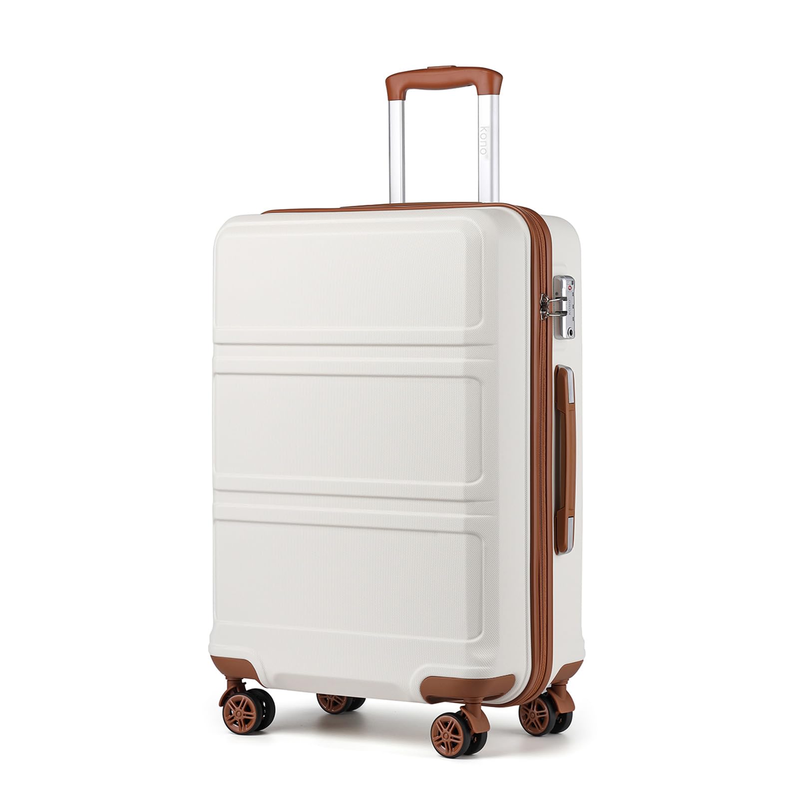 Kono Fashion Hand Luggage Lightweight ABS Hard Shell Trolley Travel Suitcase