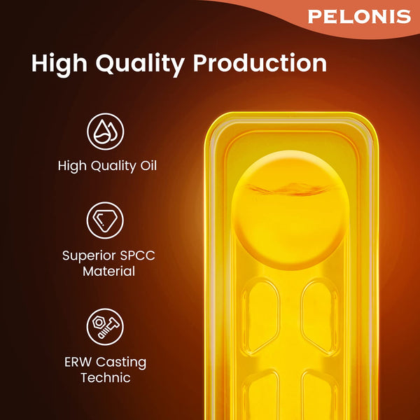 PELONIS Electric Radiator with Adjustable Thermostat and 3 Heat Settings, Oil Filled Heater with Overheat Protection (2500W, Knob Control)