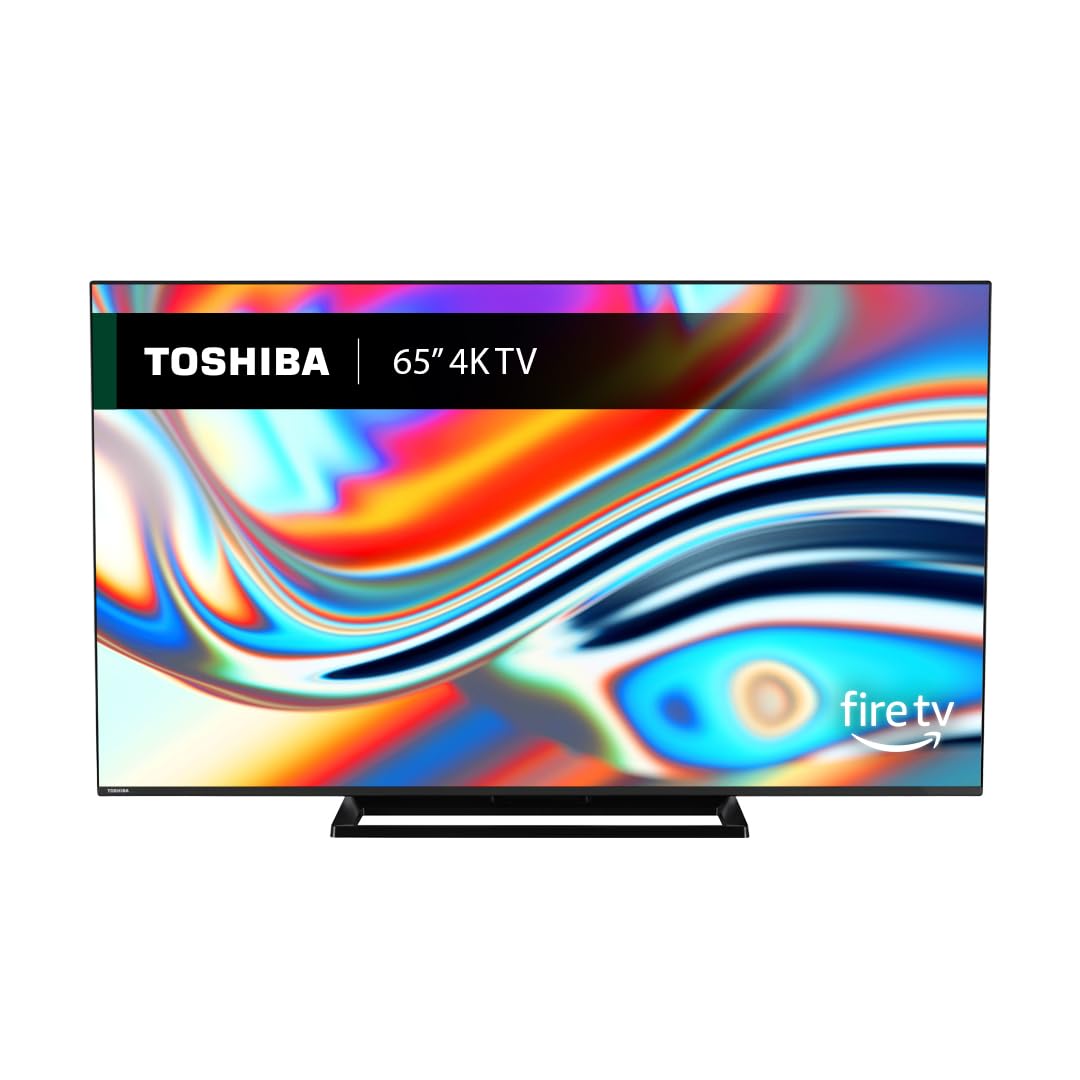Toshiba UF3F 65 Inch Fire 4K HDR TV, TRU Picture Engine, HDR10, Dolby Vision & Atmos, Sound by Onkyo, DTS Virtual X, Alexa Voice Remote