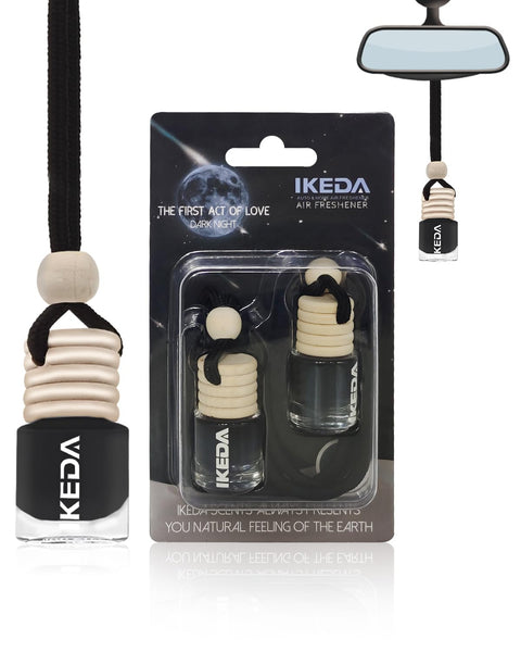 Ikeda scents Ikeda Car Air Fresheners | Automotive Hanging Pendant | Auto Perfume Diffuser with Real Oil | Strong and Long Last Fragrance | Fresh Smell Cover Odours | Car Accessories for Men Women