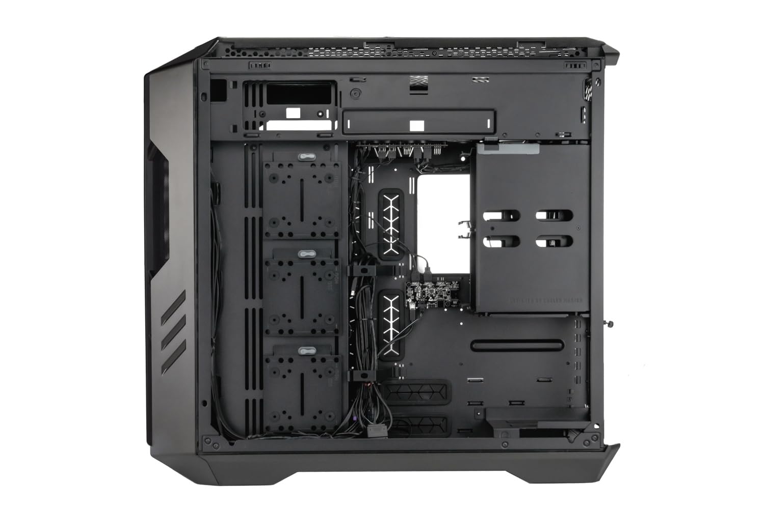 Cooler Master HAF 700 PC Case - Full-Tower, E-ATX Compatible, 5 x Pre-Installed Fans, Rotatable Radiator Bracket, TG Side Panel, Tool-Free Design, ARGB Controller Included