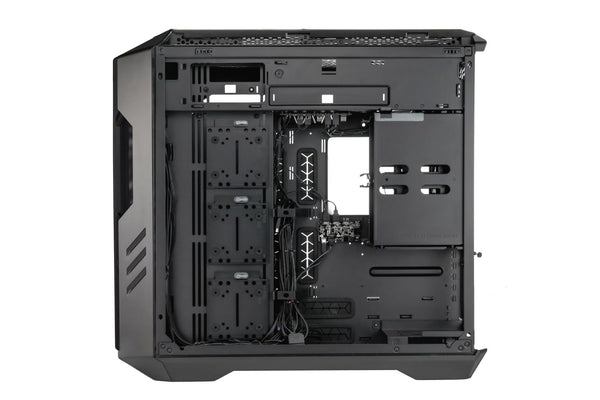 Cooler Master HAF 700 PC Case - Full-Tower, E-ATX Compatible, 5 x Pre-Installed Fans, Rotatable Radiator Bracket, TG Side Panel, Tool-Free Design, ARGB Controller Included