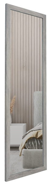 Home Selections Wooden Full Length Wall Mounted Mirror - Dark Wood - 35x110cm