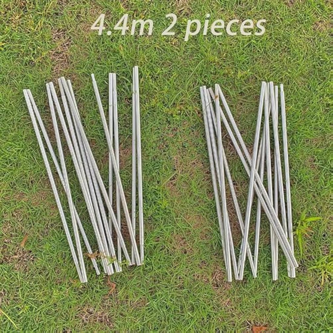 Tent Poles Replacement 3.6 m 4 m 4.4 m Aluminum Tent Rod 8 mm Flexible Tent Poles Bendy Outdoor Camping Collapsible Tent Frame Repair Accessory