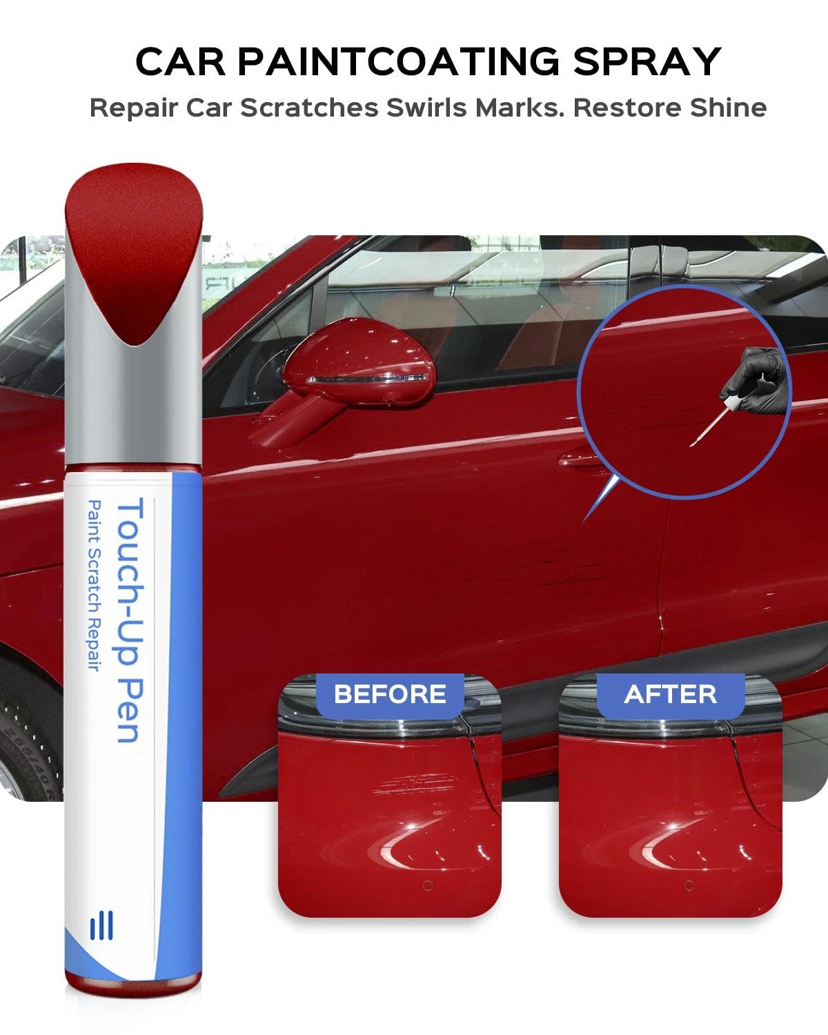 (84A/G) Guards Red Touch-Up Paint For Porsche – Exact Match For Chips And Scratches