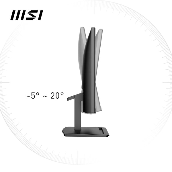 MSI PRO MP273QW E2 27 Inch WQHD Office Monitor - 2560 x 1440 IPS Panel, 100 Hz, Eye-Friendly Screen, Built-in Speakers, Tilt-Adjustable - HDMI 2.0b, DP (1.2a)